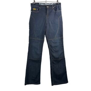 Iron Workers Bilt reinforced motorcycle Jeans sz 6 Blue Lined kevlar‎ grunge 90s